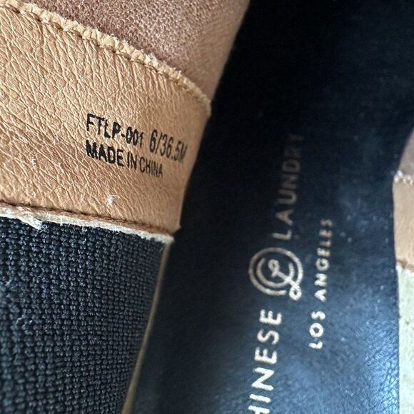 Chinese Laundry Sz 6 Finn Ankle Bootie Chelsea Boot NWOB Tan Suede Animal Print - Picture 11 of 11